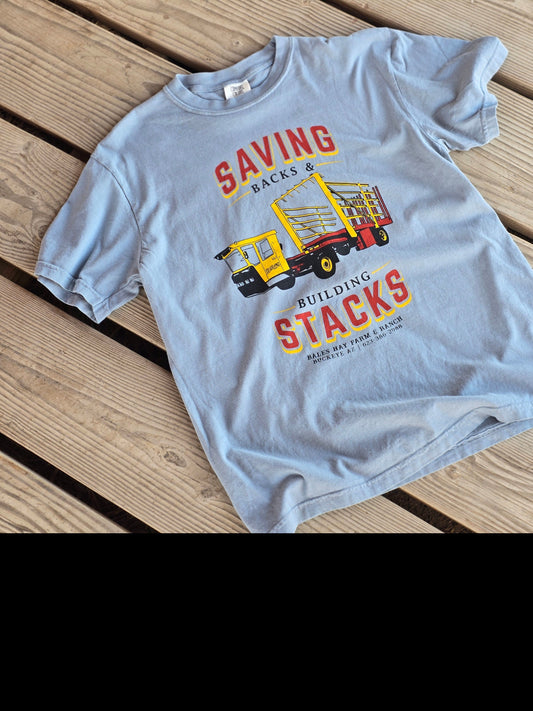 Saving Backs, Building Stacks T-Shirt