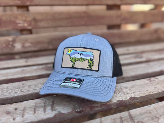 Lazy SL Branded Scenic Bull Patch Hat