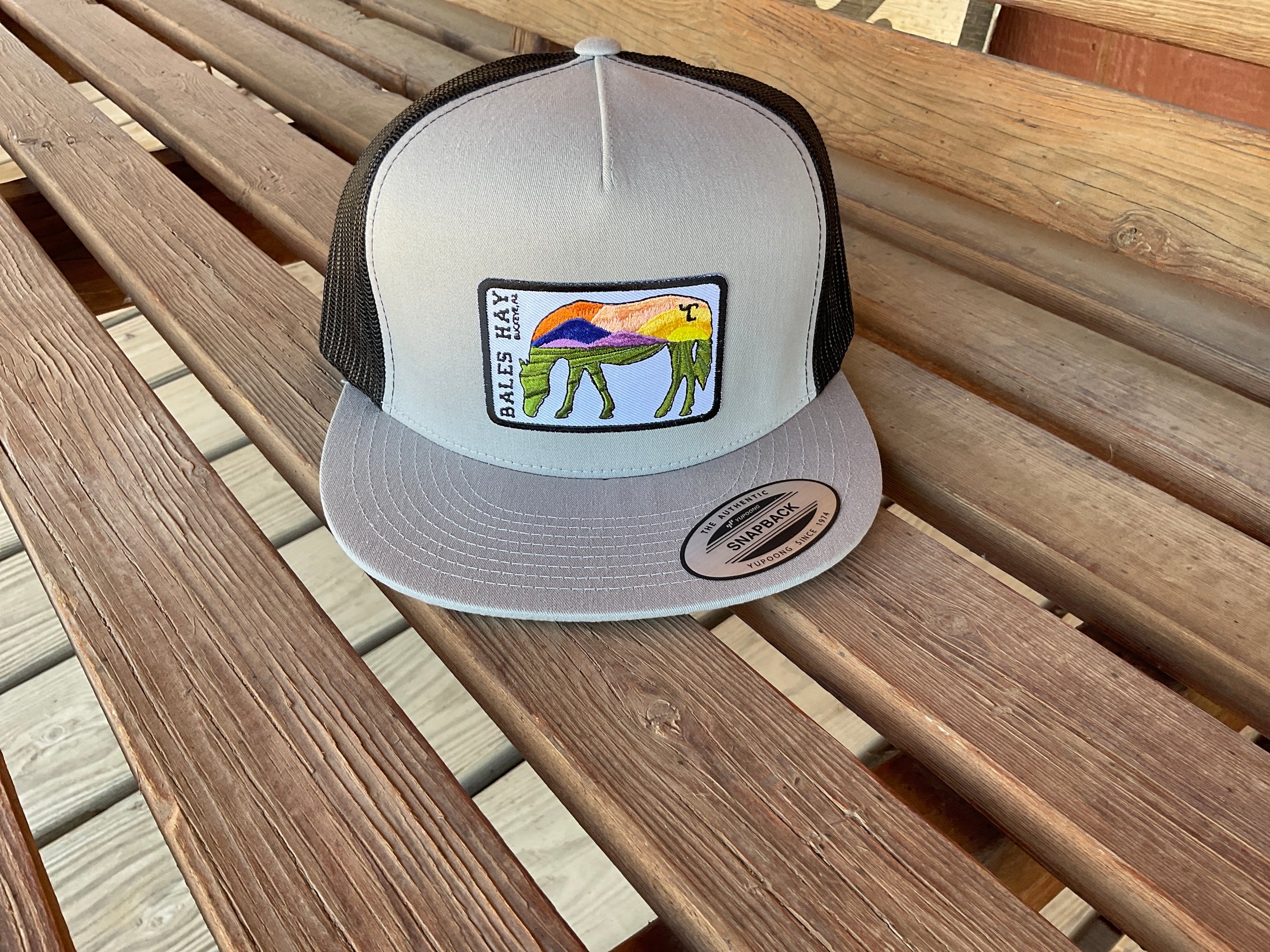 Lazy SL Scenic Horse Flat Bill Hat