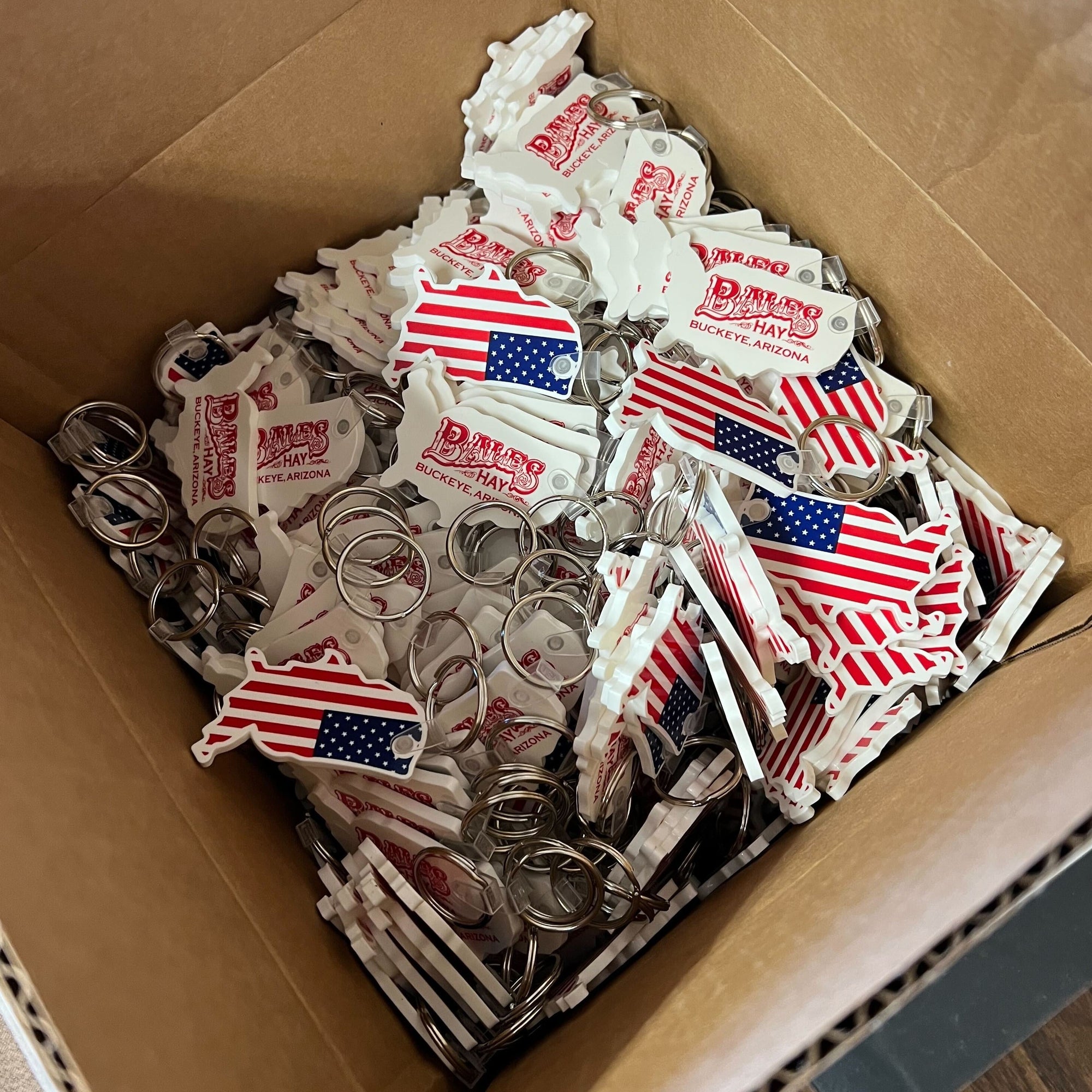 Bales Hay USA Keychain