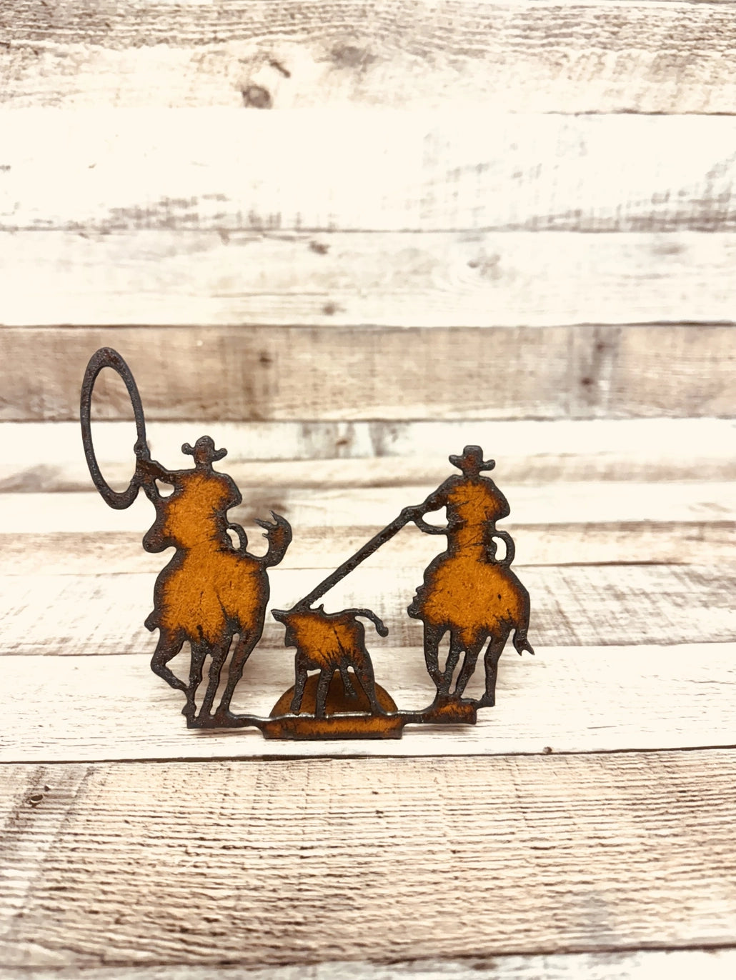 Team Roper Rustic Metal Figurine