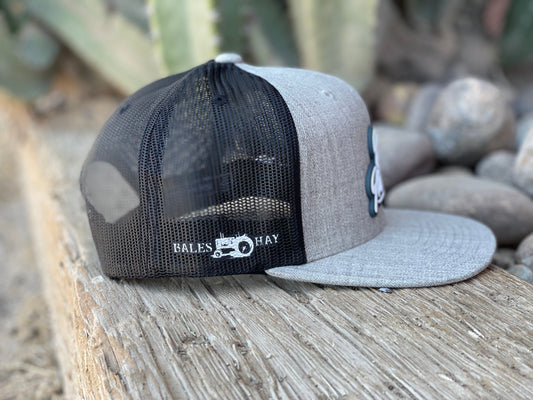 Hay Hustler Stamp Hat Flat Bill