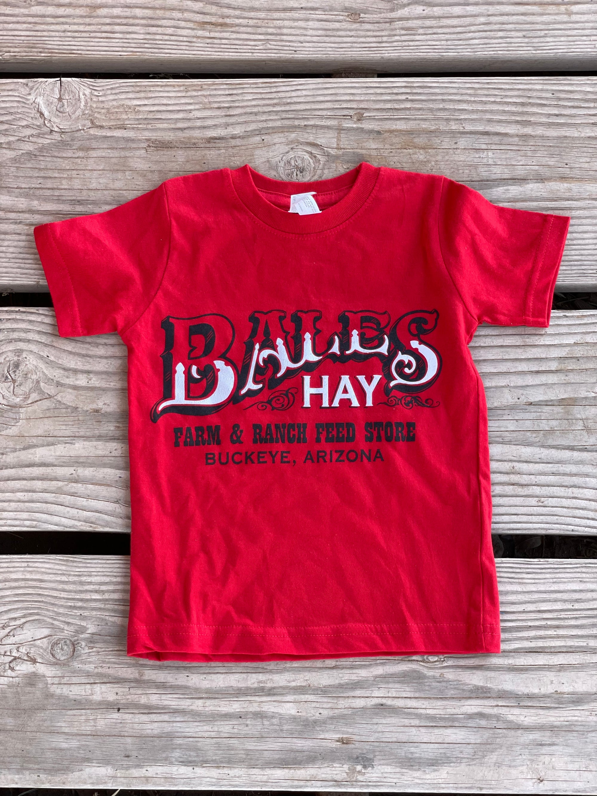 Kids Bales Hay Logo Red