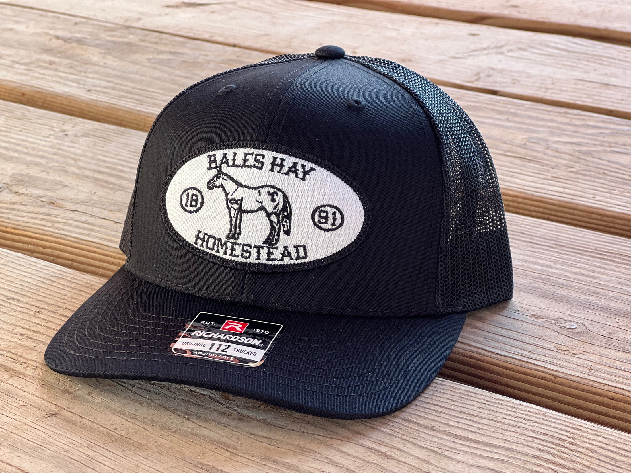 Homestead Oval Horse Patch Trucker Hat - MULTIPLE COLORS