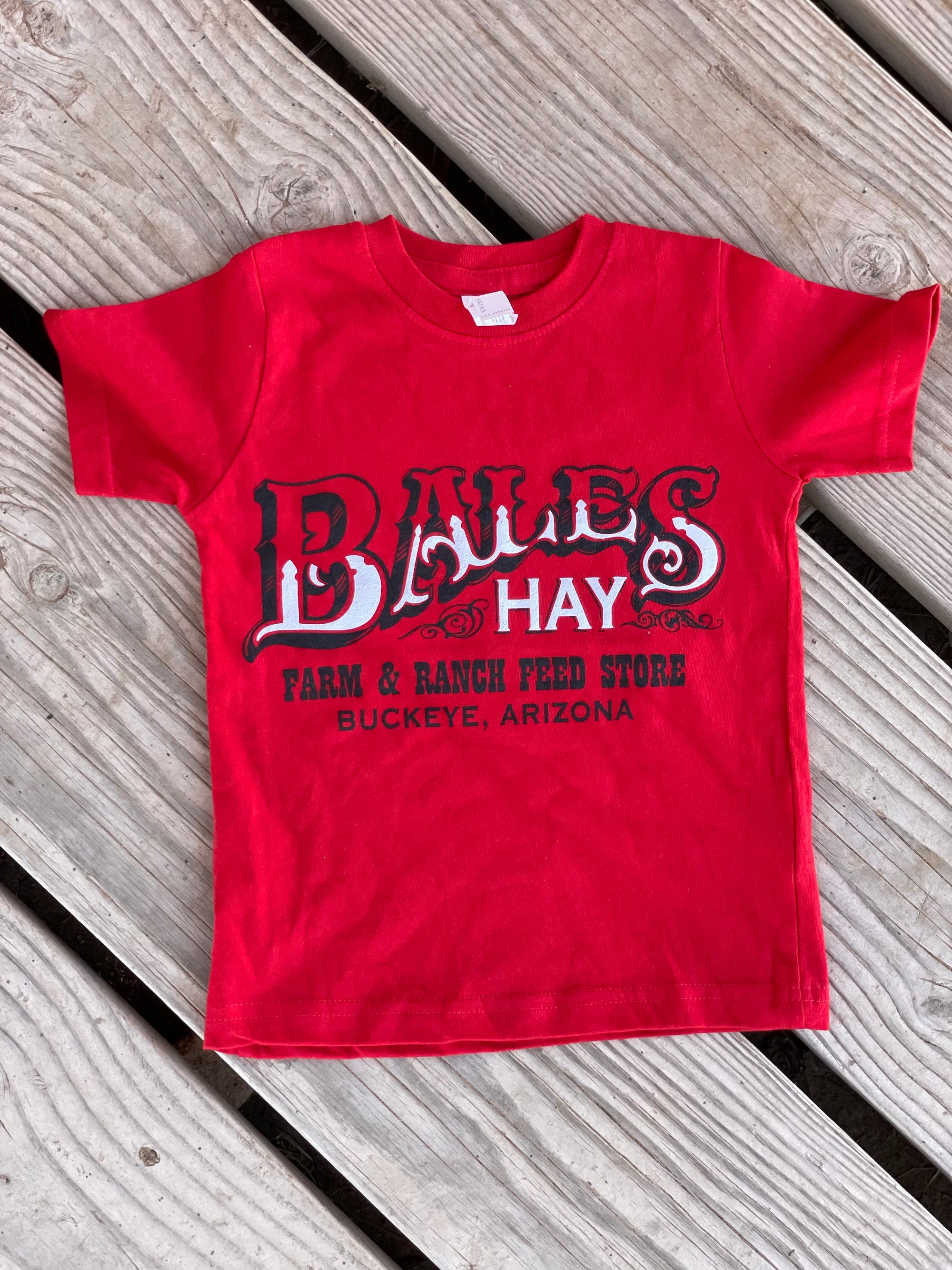 Kids Bales Hay Logo Red