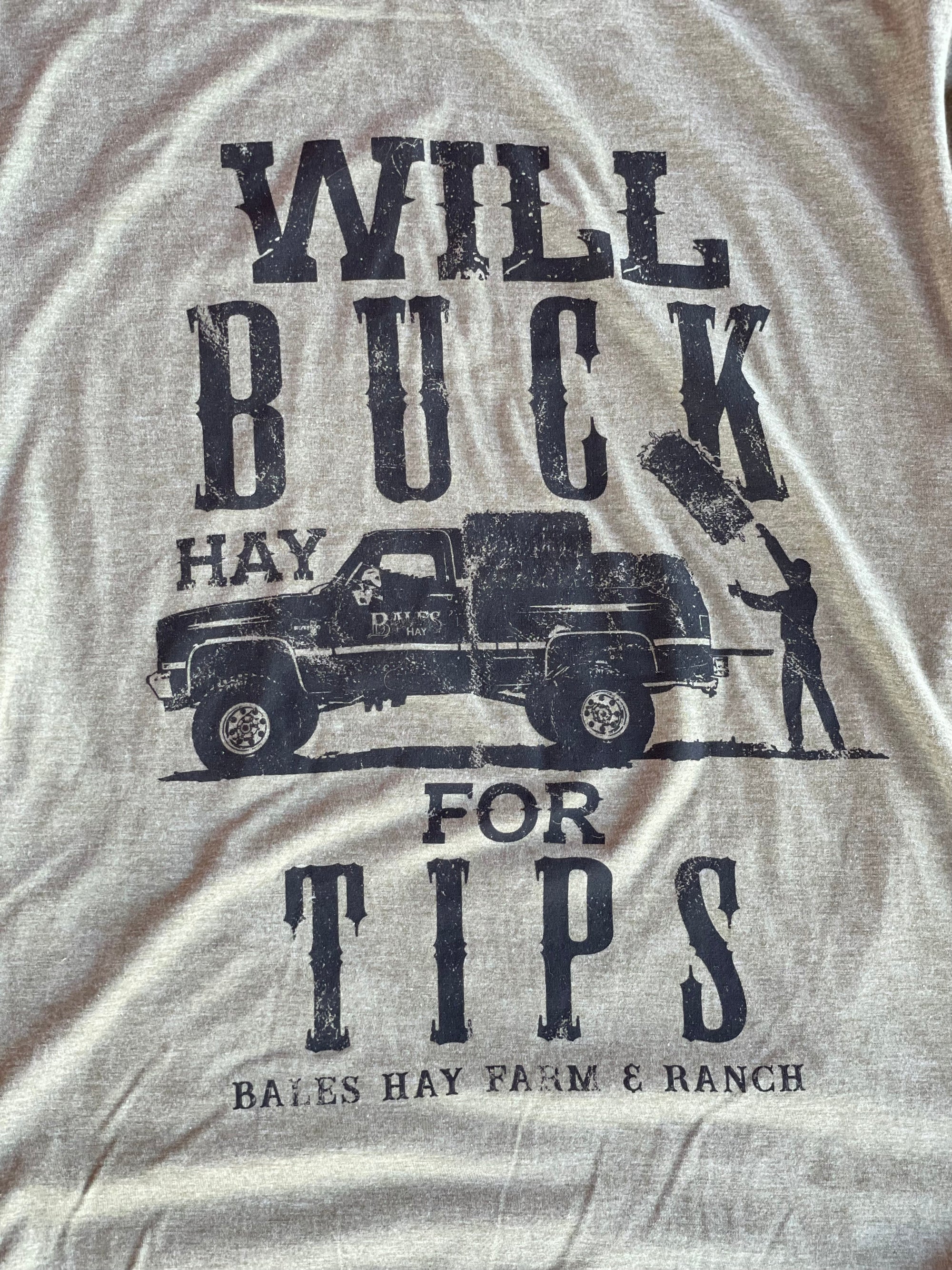 Buck For Tips Tee - Olive Green