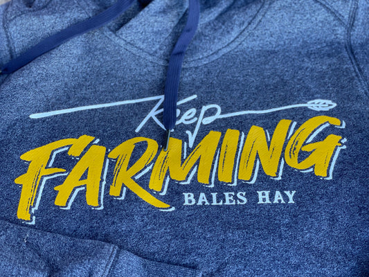 Keep Farming Hoodie - Denim Blue